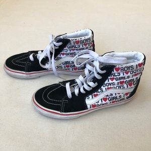 Girls’ or Boys’ “I Heart” SK8-Hi Vans Sneaker / High-Top